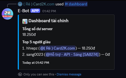 hình ảnh lệnh thống kê